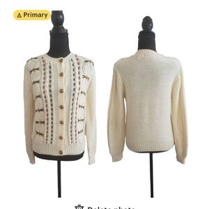 Cream Knit Women's Sweater